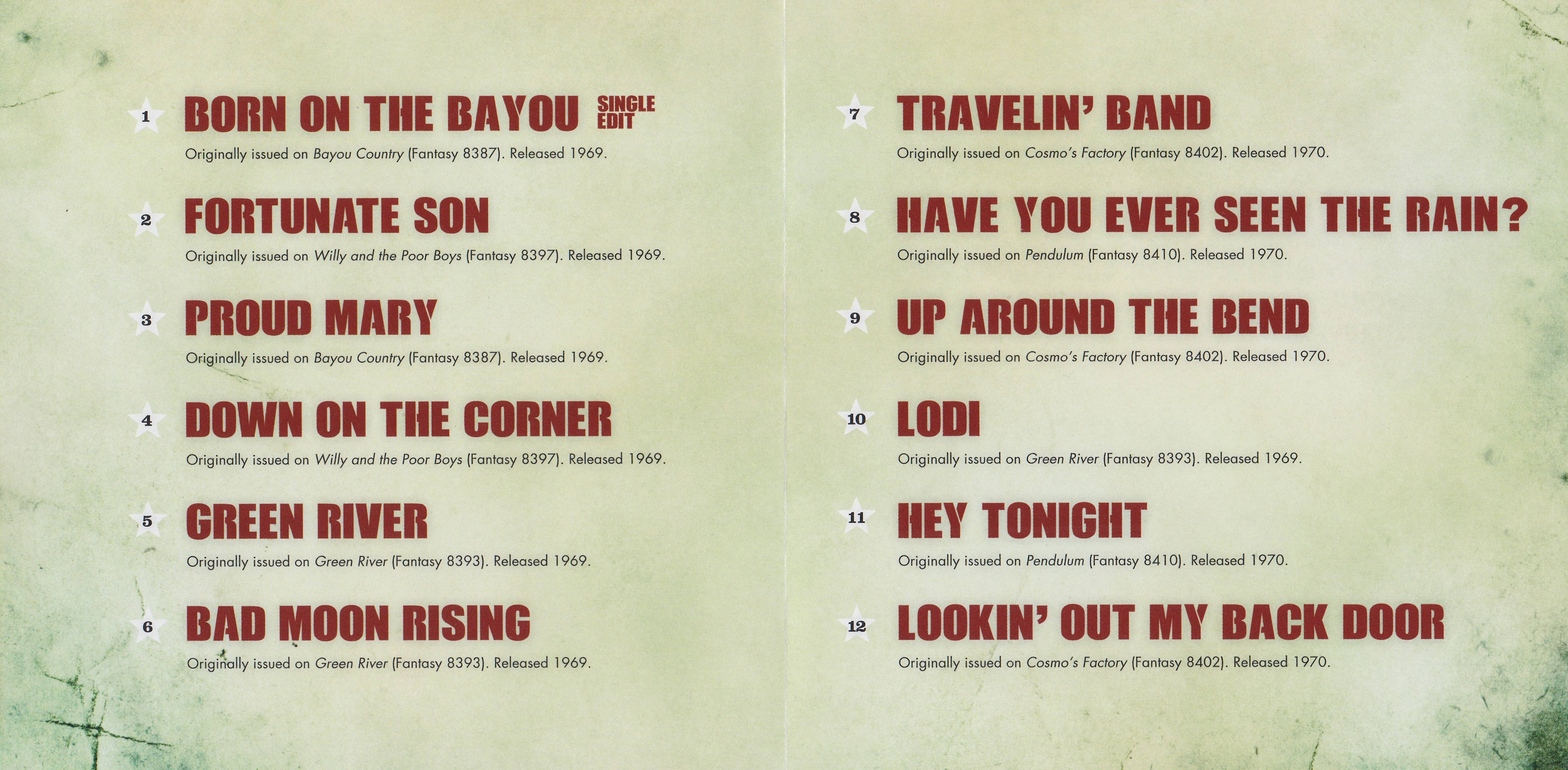 Creedence Clearwater Revival Greatest Hits [booklet us]